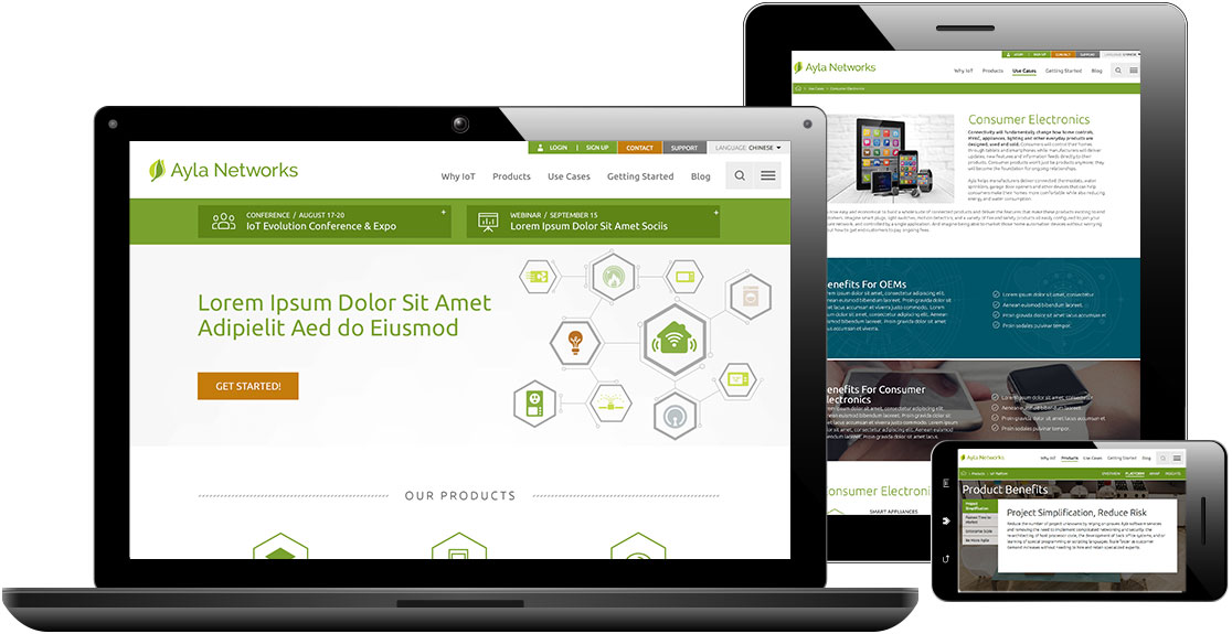 Ayla Networks - Multi-device Responsive Design and UX